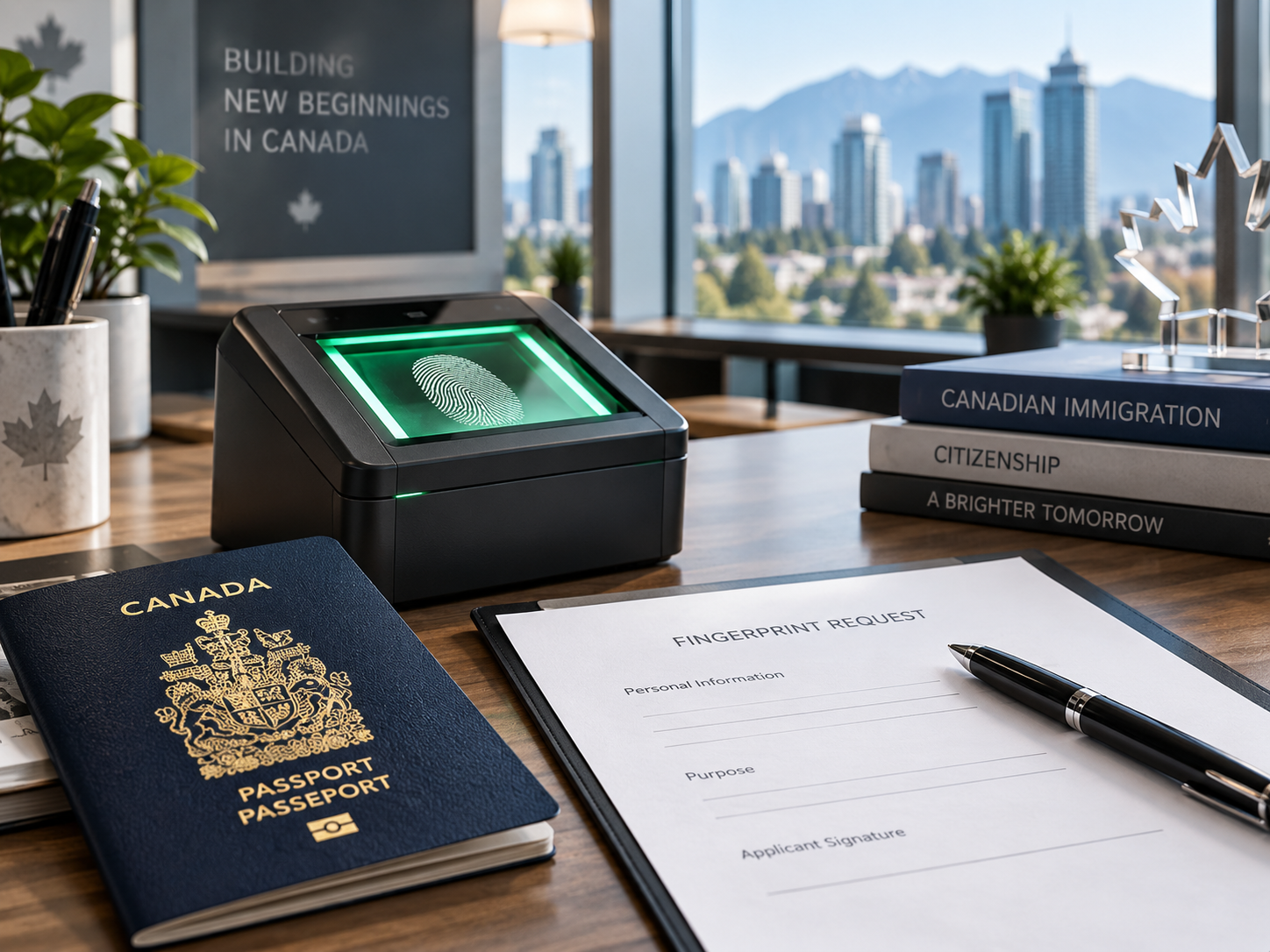 RCMP fingerprinting for Canadian immigration and citizenship